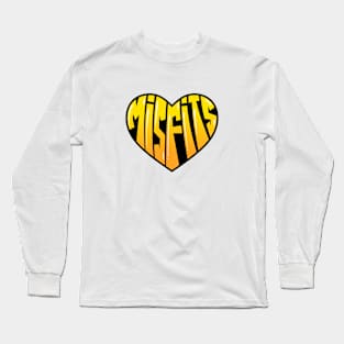 Misfits warp text Long Sleeve T-Shirt